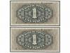 ESTADO ESPAÑOL. Lote 2 billetes 1 Peseta. 4 Septeiembre 1940