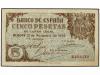 ESTADO ESPAÑOL. 5 Pesetas. 21 Noviembre 1936. Ed-D18. MBC+. 