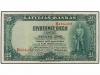 BILLETES EXTRANJEROS. 25 Latu. 1938. LETONIA. Héroe nacional