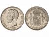 AMADEO I. 5 Pesetas. 1871 (*18-73). D.E./S.D.-M. Trazo super