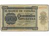 ESTADO ESPAÑOL. 500 Pesetas. 21 Noviembre 1936. Catedral de
