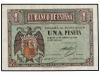 ESTADO ESPAÑOL. 1 Peseta. 28 Febrero 1938. Serie E. (Leves a