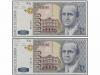 JUAN CARLOS I. Lote 2 billetes 10.000 Pesetas. 12 Octubre 19