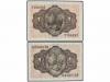 ESTADO ESPAÑOL. Lote 2 billetes 1 Pesetas. 19 Noviembre 1951