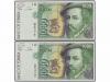 JUAN CARLOS I. Lote 2 billetes 1.000 Pesetas. 12 Octubre 199