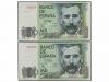 JUAN CARLOS I. Lote 2 billetes 1.000 Pesetas. 23 Octubre 197