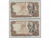 ESTADO ESPAÑOL. Lote 2 billetes 100 Pesetas. 17 Noviembre 19