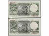 ESTADO ESPAÑOL. Lote 2 billetes 5 Pesetas. 22 Julio 1954. Al