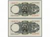 ESTADO ESPAÑOL. Lote 2 billetes 5 Pesetas. 16 Agosto 1951. B