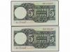 ESTADO ESPAÑOL. Lote 2 billetes 5 Pesetas. 15 Marzo 1948. El