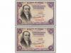 ESTADO ESPAÑOL. Lote 2 billetes 25 Pesetas. 19 Febrero 1946.