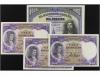 GUERRA CIVIL, ZONA REPUBLICANA. Lote 4 billetes 100 (3) y 1.