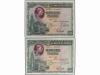 GUERRA CIVIL, ZONA REPUBLICANA. Lote 2 billetes 500 Pesetas.