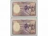 GUERRA CIVIL, ZONA REPUBLICANA. Lote 2 billetes 25 Pesetas. 