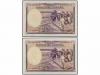 GUERRA CIVIL, ZONA REPUBLICANA. Lote 2 billetes 25 Pesetas. 