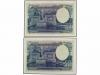 GUERRA CIVIL, ZONA REPUBLICANA. Lote 2 billetes 50 Pesetas. 