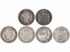 ISABEL II. Lote 3 monedas 10 Reales y 50 Centavos de Peso (2