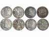 FERNANDO VII. Lote 4 monedas 8 Reales. 1813, 1816, 1817 y 18