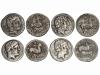 MONEDAS HISPÁNICAS. Lote 4 monedas Denario. 180-20 a.C. BOLS