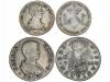 FERNANDO VII. Lote 2 monedas 4 Reales. 1810 y 1823. VALENCIA