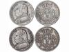 FRANCIA. Lote 2 monedas 5 Francos. 1814-L y 1815-Q. LUÍS XVI