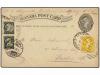 ✉ CANADA. 1894. TORONTO to GERMANY. 1 cent. black postal sta