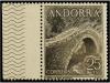 ** ANDORRA. Ed. 60. 25 cts. variedad de color SIN EL COLOR A