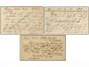 ✉ HUNGRIA. 1891-1903. Three postal stationary cards taxed on