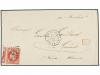 ✉ JAPON. 1868. Cover from YOKOHAMA to FRANCE endorsed ´pr. D