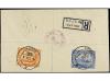 ✉ ADEN. Sg. 36/46. 1951. ADEN to USA. Complete set on two re