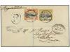 ✉ LABUAN. Sg. 70, 71. 1897. LABUAN to LONDON. 12 cents. and 
