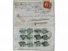 ✉ INDIA. 1857. HYDERABAD to ANNAN (Scotland). An open out en