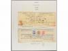 ✉ IRAN. 1903-08. Three ADVICE OF DELIVERY OF PARCEL franked 