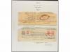 ✉ IRAN. 1903-08. Three ADVICE OF DELIVERY OF PARCEL franked 