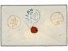 ✉ MAURICIO. 1851. MAURITIUS to IRELAND. Envelope endorsed "P