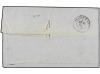 ✉ ITALIA. 1869. PALERMO a FRANCIA. 20 cts. azul (2), mat. AN