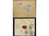 ✉ IRAN. 1911-21 issue. Ninetten registered internal covers, 