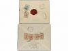 ✉ IRAN. 1911-21 issue. Ninetten registered internal covers, 