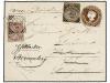 ✉ BIRMANIA. 1889. RANGOON to SWITZERLAND. 1 anna envelope up