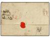 ✉ SANTA HELENA. 1836. ST. HELENA to CALCUTA. Entiere letter 
