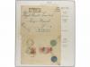 ✉ IRAN. 1922. PROVISIONAL ISSUE. Fifteen covers sent abroad,