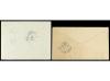 ✉ GIBRALTAR. Sg. 22, 24. 1896-97. Two envelopes to LONDON an