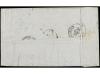 ✉ FRANCIA. Yv. 14. 1856. PARÍS a LA VALLETTE. 20 cts. azul, 
