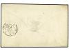 ✉ FRANCIA. Yv. 14. 1856. VINCENS a PARÍS. 20 cts. azul. Sobr