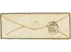 ✉ FRANCIA. Yv. 1 (2). 1853. Gold lined ornamental cover from