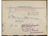 ✉ IRAN. Sc. 427 (2). 1907. TEHERAN to FRANCE. 13 ch. blue (2