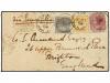 ✉ INDIA INGLESA. 1864. CALLIAM to ENGLAND. Envelope franked 