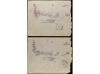 ✉ IRAN. Sc. 482 (6). 1911. RESCHT to KASCHAN. Two covers fra