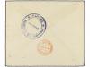 ✉ COLOMBIA. Sc. C51. 1923. BARRANQUILLA a BOGOTÁ. 5 cts. azu