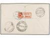✉ ZEPPELIN. 1935. GIBRALTAR to BRAZIL. 2 d. (2) and 6 d. can